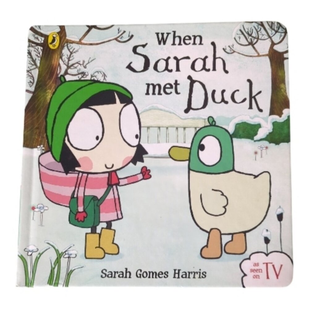 ***4/$20***‎ Sarah Gomes Harris- When Sarah Met Duck- Children's Hardcover Book